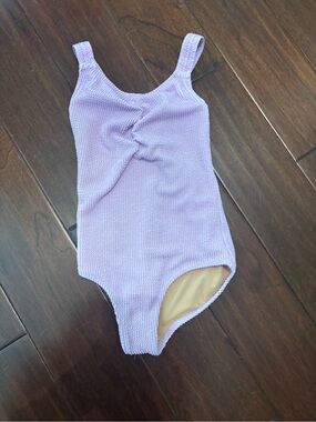 Crewcuts Lilac Textured One-Piece Swimsuit
